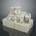 Stacked Household Paper Towel Rolls with 20 Pack White Design and Quality Material