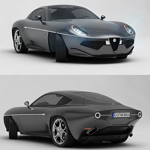 Modern car sports car concept car science fiction car future sports car 3d model