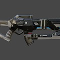 Sci-fi Assault Gun 3d model