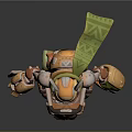 Modern game character sci-fi robot sci-fi warrior sci-fi character automatic robot 3d model