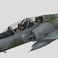 Two Seat Camouflage Fighter Jet With Tail Insignia Serial Number 3 JJ And Weapon Payload