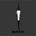 Mobile Digital Charger With Display Screen Black Cable And White Plug