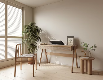 Silent Wind Desk Study 3d model