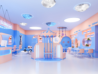 Modern Barber Shop 3d model