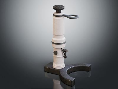 Modern Microscope Scientific Instruments 3d model