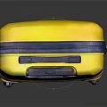 Yellow Hard Shell Suitcase With Modern Design Rolling Wheels And Telescopic Handle 3d model