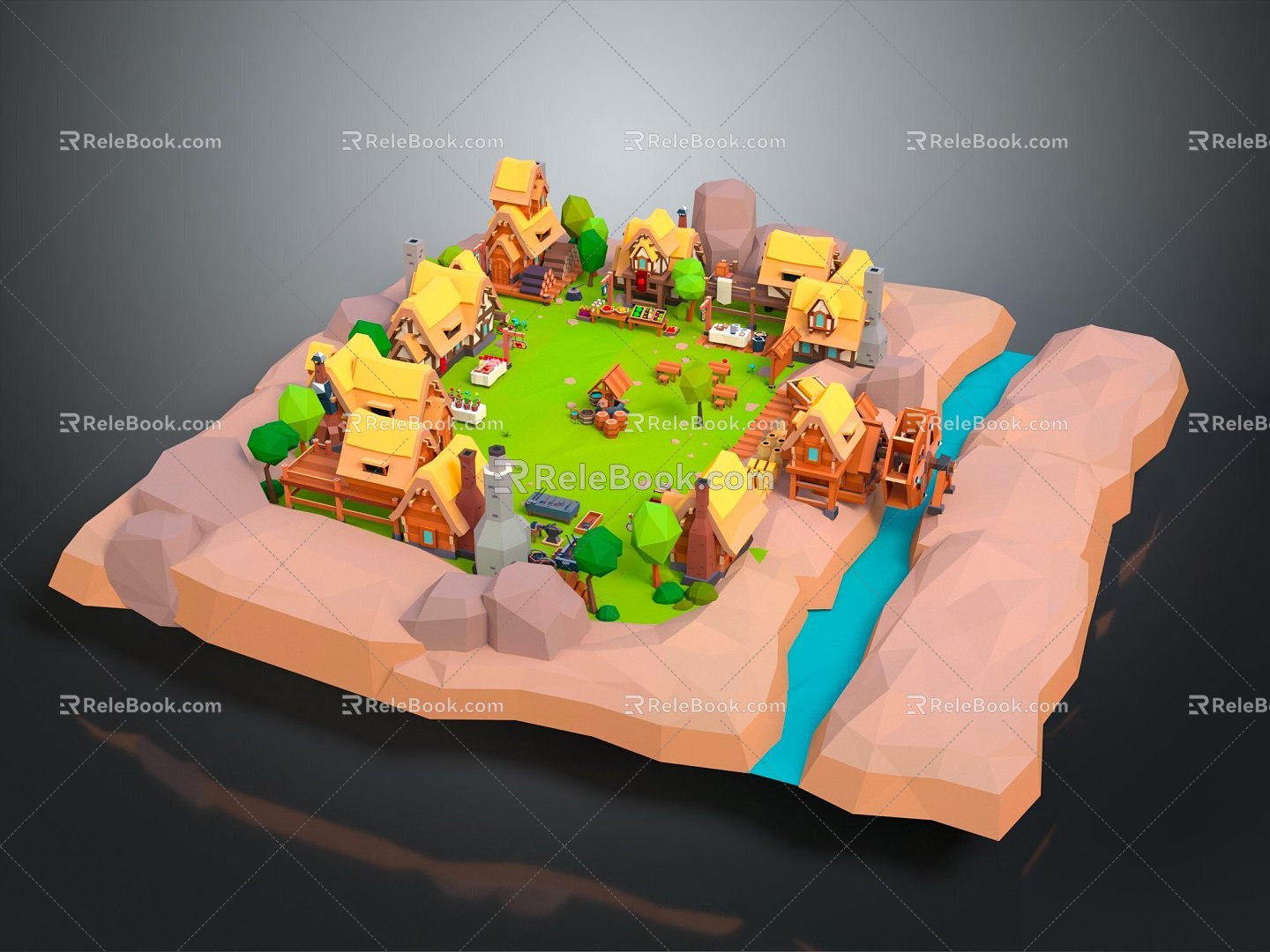 Village Village CG Village CG Village 3d model