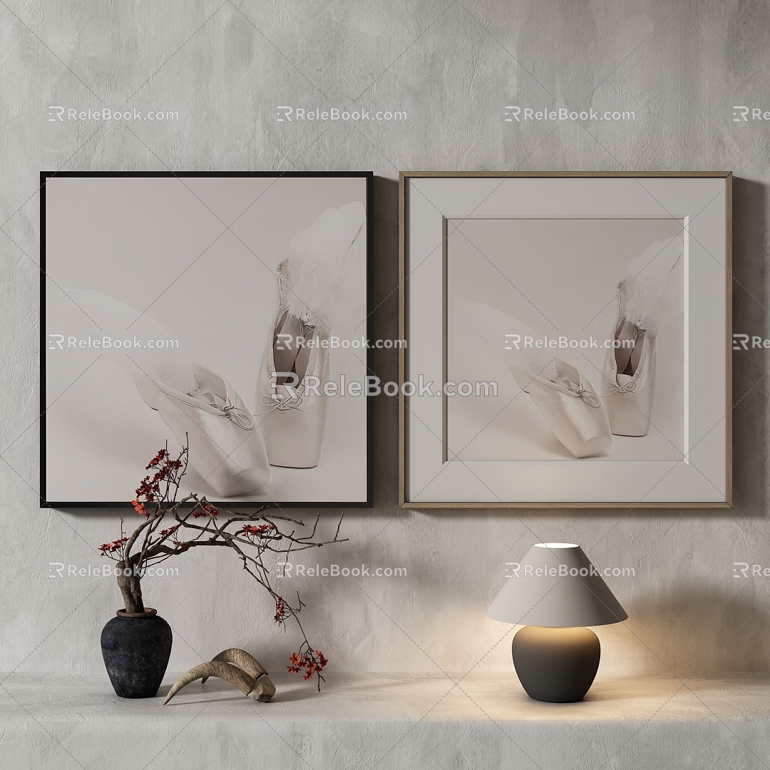 Modern Light Luxury Decorative Painting 3d model