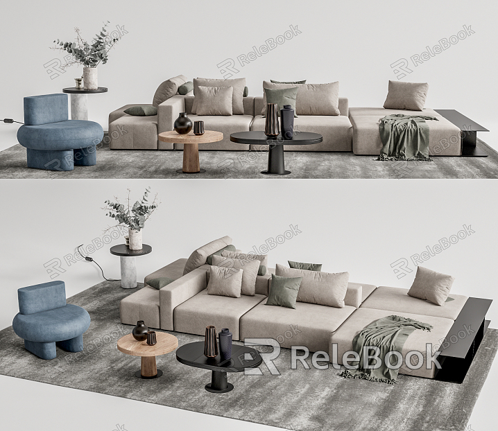 Modern Sofa Coffee Table Combination Sofa Coffee Table model