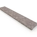 Decorative Gray Textured Long Slab With Brick Pattern Surface Design 3d model