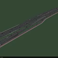 Modern Road Infrastructure Multi Level Interchange With Multiple Lanes And Streetlights 3d model