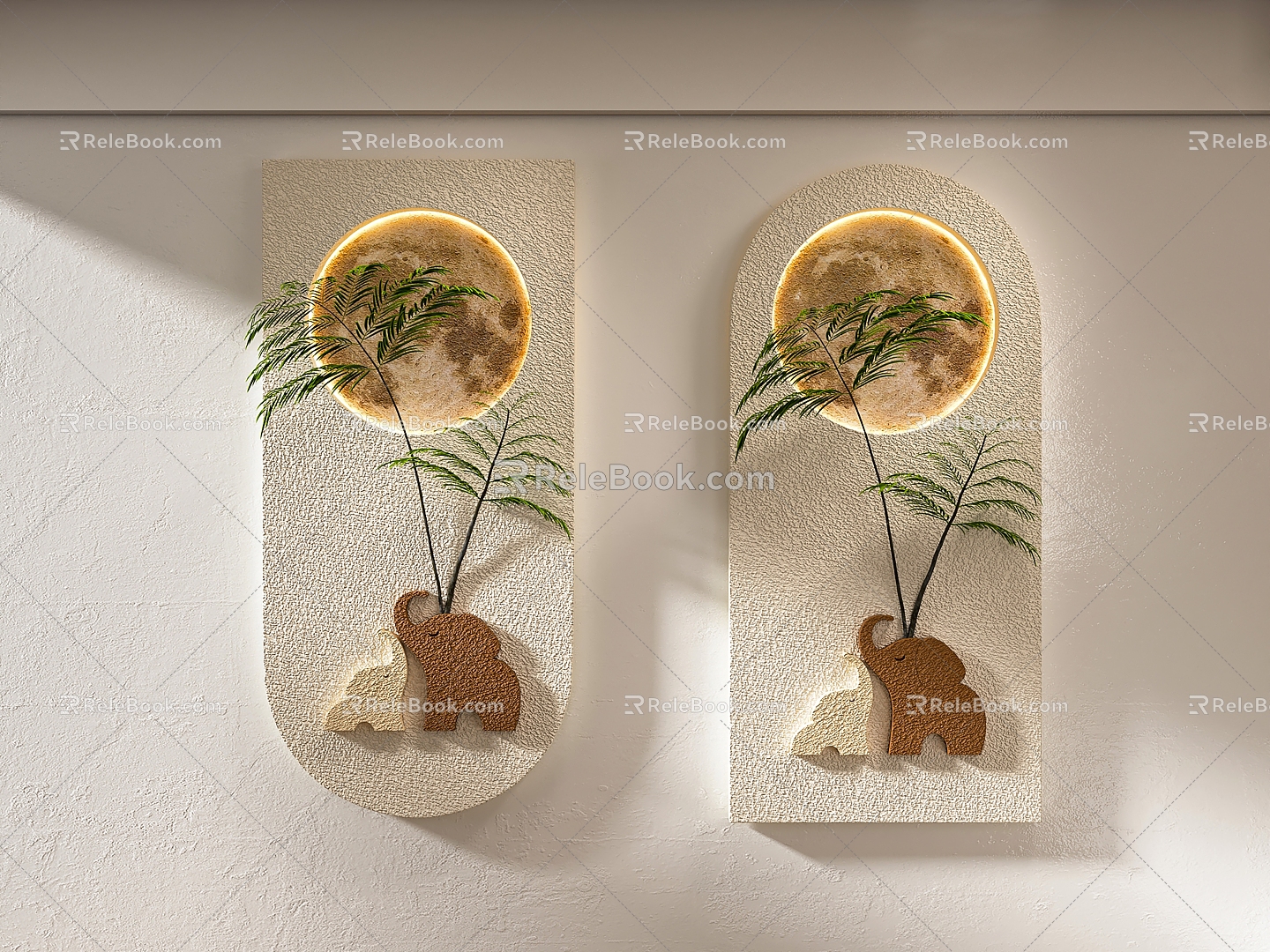 Cream wind wall decoration pendant model