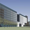 Modern factory planning 3d model
