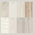 Various Wall Panel Designs With Natural Wood Stone Textures For Home Decor 3d model