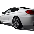 White BMW Sports Car Exterior Design With Sleek Body And Alloy Wheels