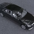 Black Luxury Sedan With Elegant Exterior Chrome Grille And Sleek Body Design