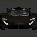 High Performance Black Supercar With Sleek Aerodynamic Design And Rear Spoiler