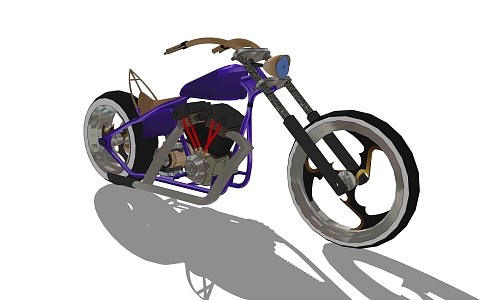 Modern Motorcycle 3d model