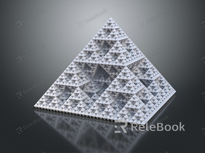 Modern Pyramid Temple Pyramid Structure model