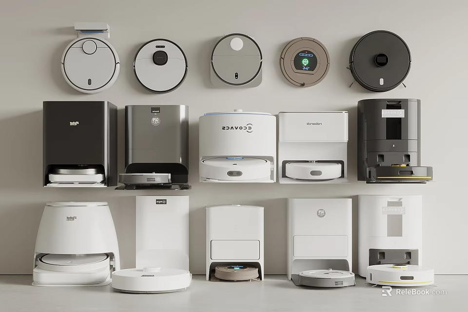 Smart Machines Showcasing Different Types Of Intelligent Home Appliances And Modern Designs 3d model 