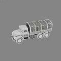 UN Marked Heavy Duty Six Wheel Functional Cargo Truck With Cover