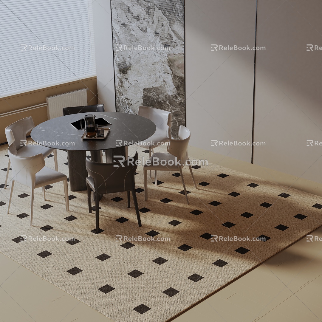 Modern dining table model