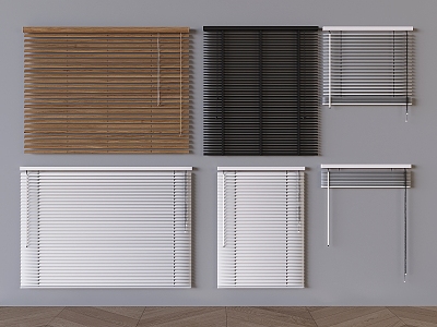 Venetian blinds Roller blinds Lifting blinds Curtain draw blinds 3d model