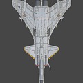 Viper Space Warship 3d model