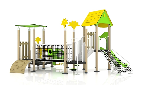 Children's Combined Slide Outdoor Slide Combined Slide Multifunctional Slide Children's Slide 3d model