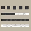 Switch socket mobile socket rail socket 3d model