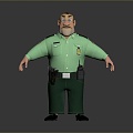 Police officers, civilian police, security, security, soldiers, soldiers, warrior figures 3d model