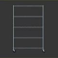 Durable Metal Wire Shelving Unit With Multi Tier Storage And Rolling Wheels For Home Organization