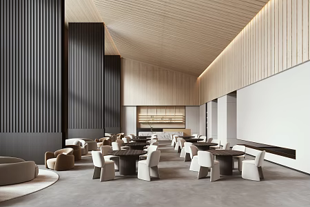 Sales office Modern reception area 3d model