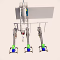 Industrial Equipment Production Line With Multiple Conveyor Belts And Processing Units