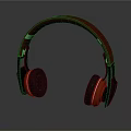 Red And Black Over Ear Headphones With Sleek Design And Comfortable Ear Cushions