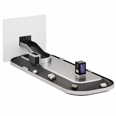 Modern Countertop Daily Electrical Appliance with Sleek Silver Base Black Components and Control Buttons 3d model