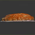 Delicious Round Homemade Baked Pastry With Lattice Crust On White Plate