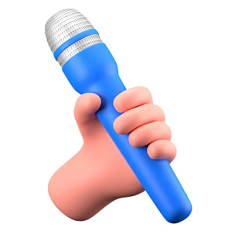 Modern Microphone Cartoon Microphone 3d model