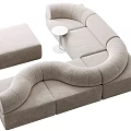 Modern Combination Sofa Combination Multiplayer Sofa 3d model