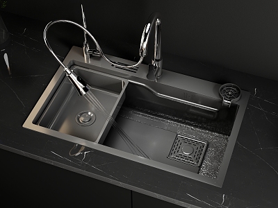 Water Sink Kitchen 3d model