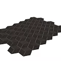 Classic Hexagonal Wooden Flooring With Intricate Pattern And Natural Wood Grain