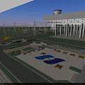 Modern Industrial Plant With Cooling Towers Chimneys Solar Panels And Equipment Layout