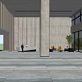 Hyundai Lobby Company Lobby Elevator 3d model