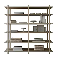 Minimalist Natural Wood Open Storage Shelf For Displaying Books Framed Artworks And Chic Home Decor