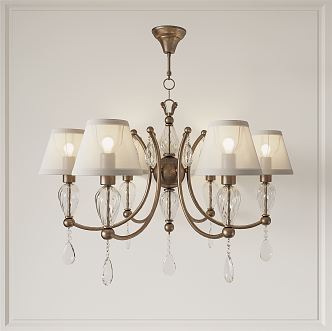 American chandelier 3d model