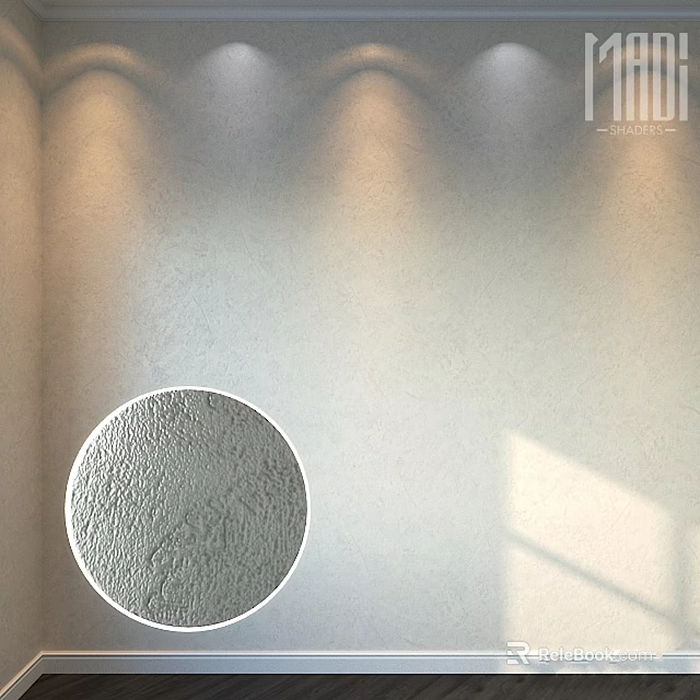 Decorative Wall Component With Textured Surface For Modern Interior Design 3d model