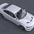 White Modern Sedan Car With Stylish Exterior And Black Wheels