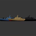 Colorful Water Vehicles Models With Various Types And Sizes For Collection
