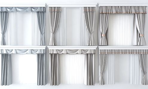 Modern Curtains 3d model