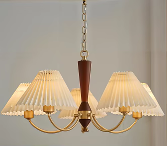 American chandelier decorative lamp 3d model